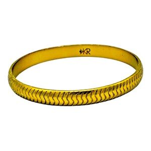 Silpada K&R Brass Textured Bangle KRB0105